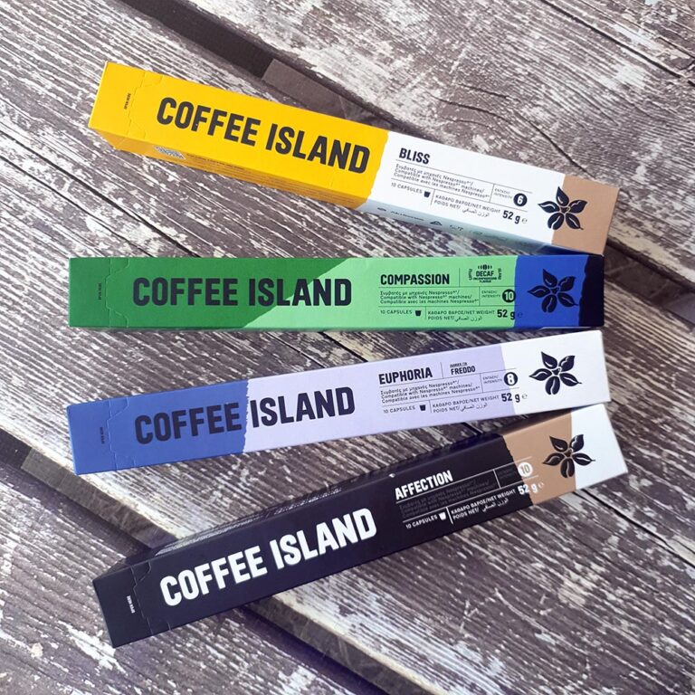 Coffee Island | Κάψουλες συμβατές με σύστημα Nespresso στα ράφια των Σουπερμάρκετ