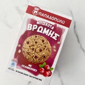ΠΑΠΑΔΟΠΟΥΛΟΥ | Νέα μπισκότα Βρώμης με Cranberries 155g