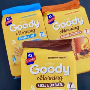 Elbisco – Αλλατίνη | Με τη νέα σειρά «Goody Morning» μπαίνει στην κατηγορία του πρωινού μπισκότου. 3 Elbisco – Αλλατίνη | Με τη νέα σειρά «Goody Morning» μπαίνει στην κατηγορία του πρωινού μπισκότου.