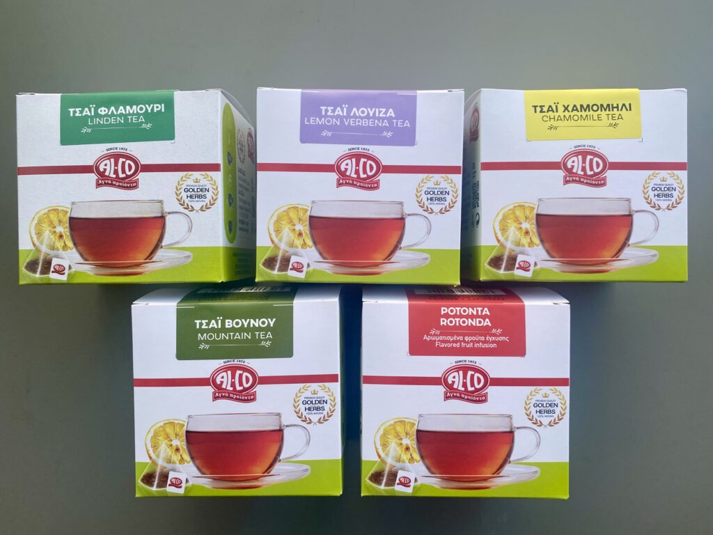 AL-CO | Rebranding για τη σειρά «Golden Herbs» 1 Φωτογραφία απεικονίζει τα 6 προϊόντα της σειράς Golen Herbs