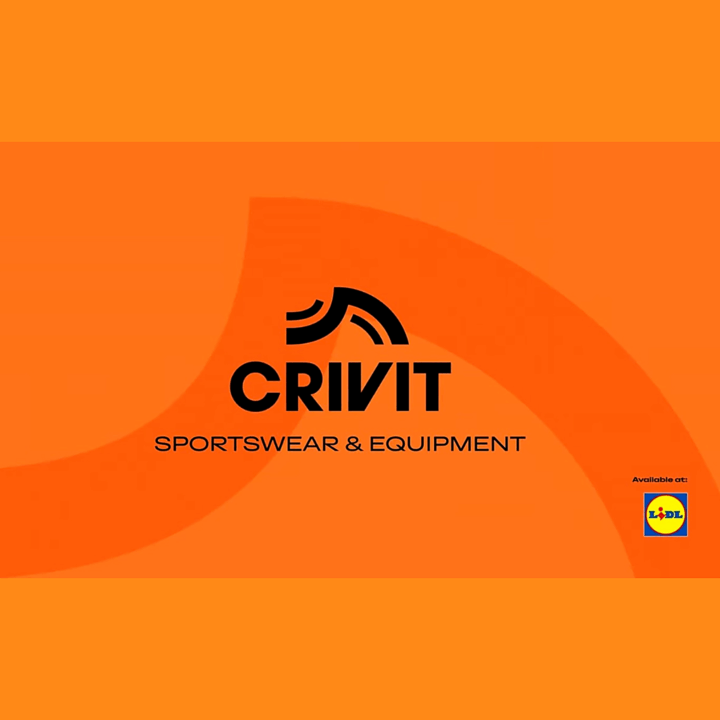 Η φωτογραφία έχει το λογότυπο Crivit