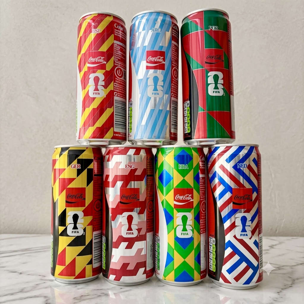 Coca-Cola HBC | Συλλεκτικά κουτάκια Coca-Cola 330ml με αφορμή το FIFA World Cup 2026 1 Κουτάκια Coca cola με World Cup